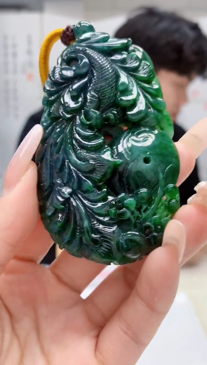 【闪购商品】定制翡翠未镶嵌5145lr-毛货挂件43赠珠链
