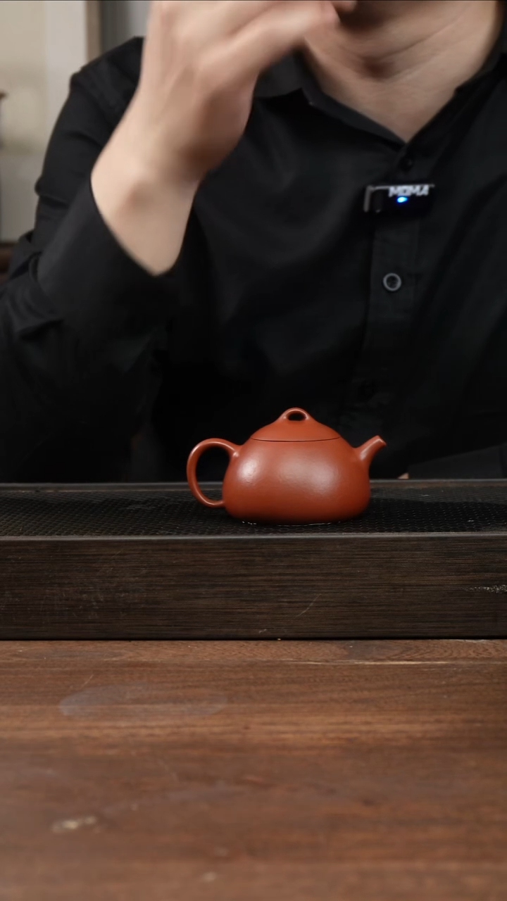 茶杯紫砂茶*心朱泥冬心秦权     100CC   