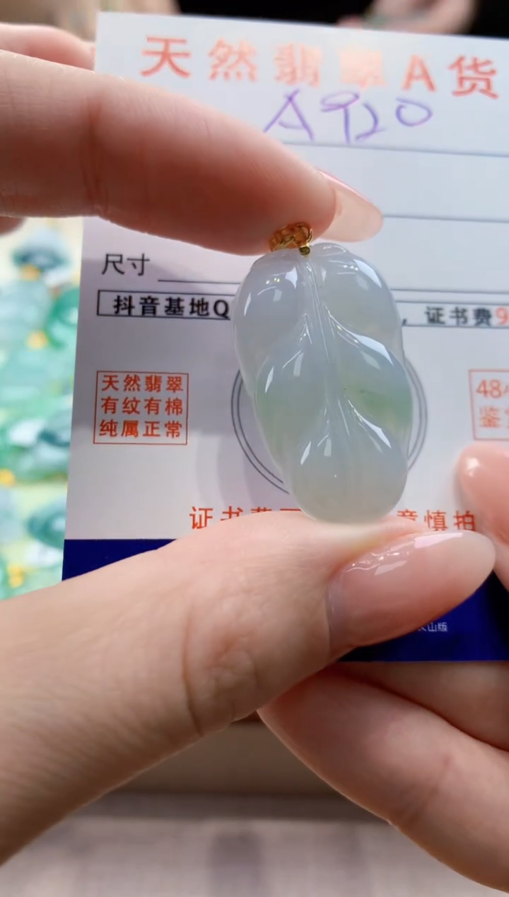 颈饰未镶嵌翡翠天然A货翡翠挂件