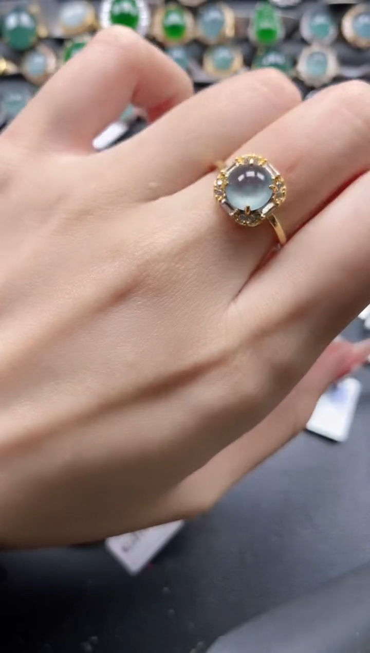 【闪购商品】翡翠戒指银S925镶嵌11111