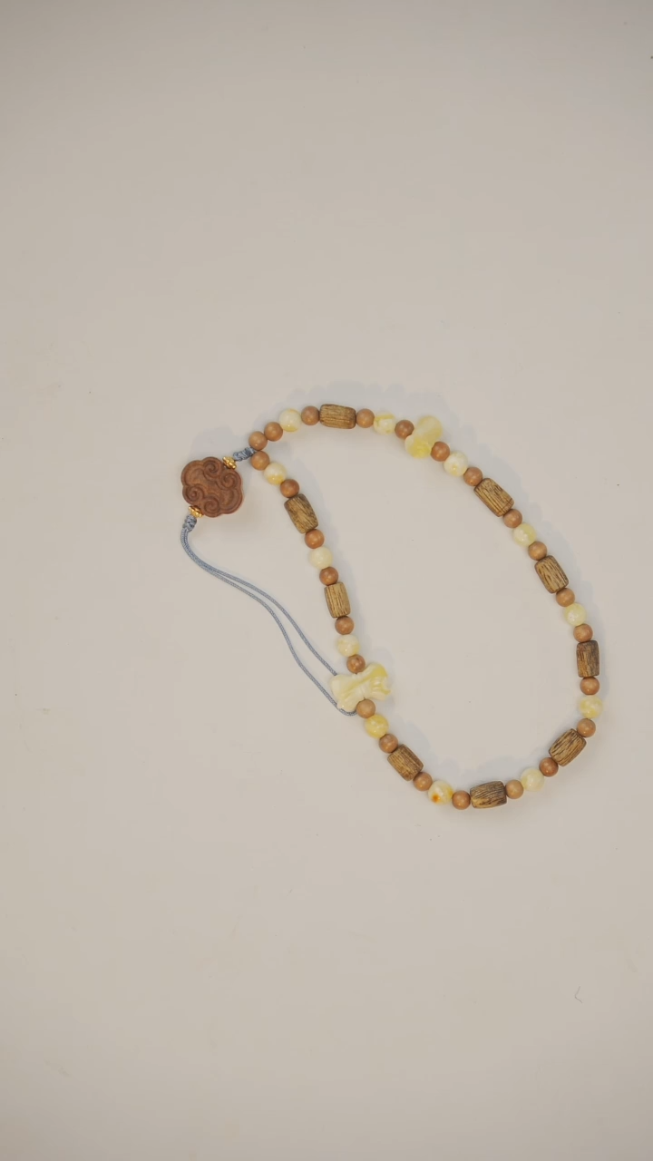 【闪购商品】蜜蜡手链银S925镶嵌手链