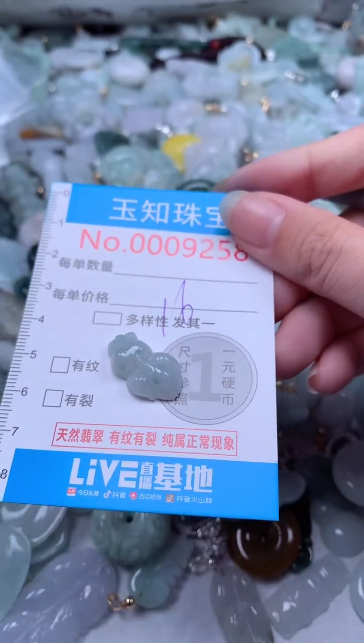 翡翠未镶嵌吊坠(不含链)9258