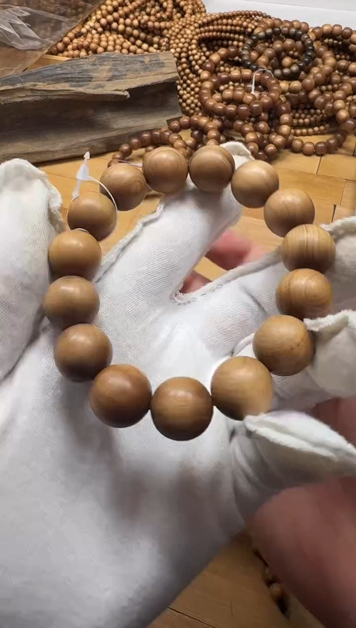 【闪购商品】檀香木手串/手链老山檀香四剖料1.5单圈