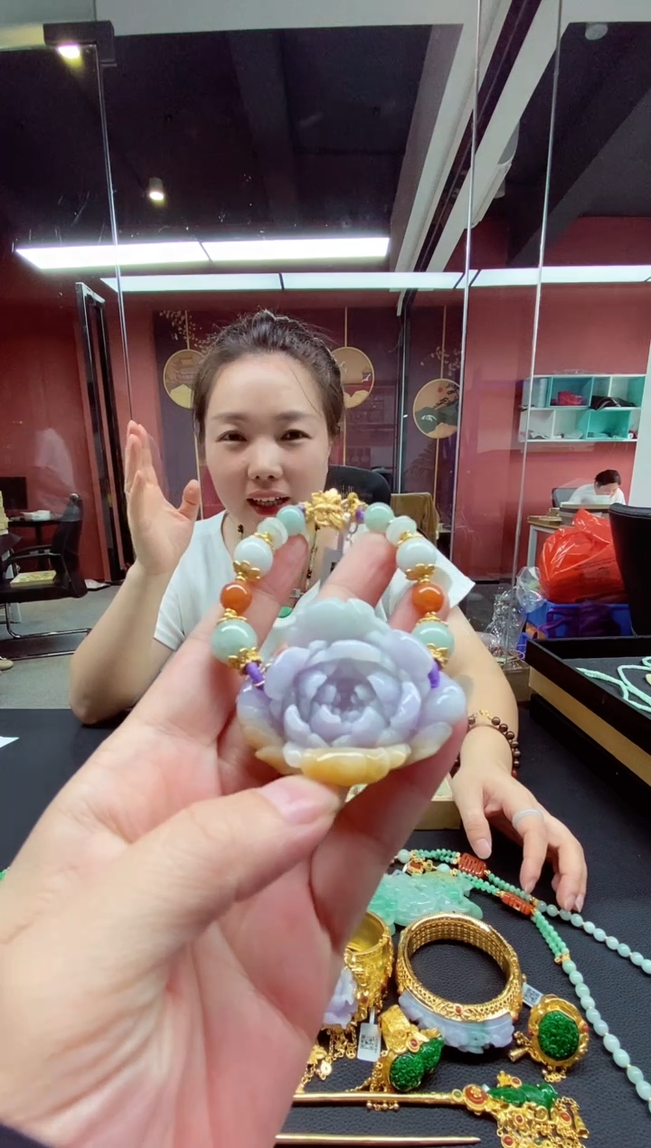 翡翠未镶嵌颈饰翡翠手串