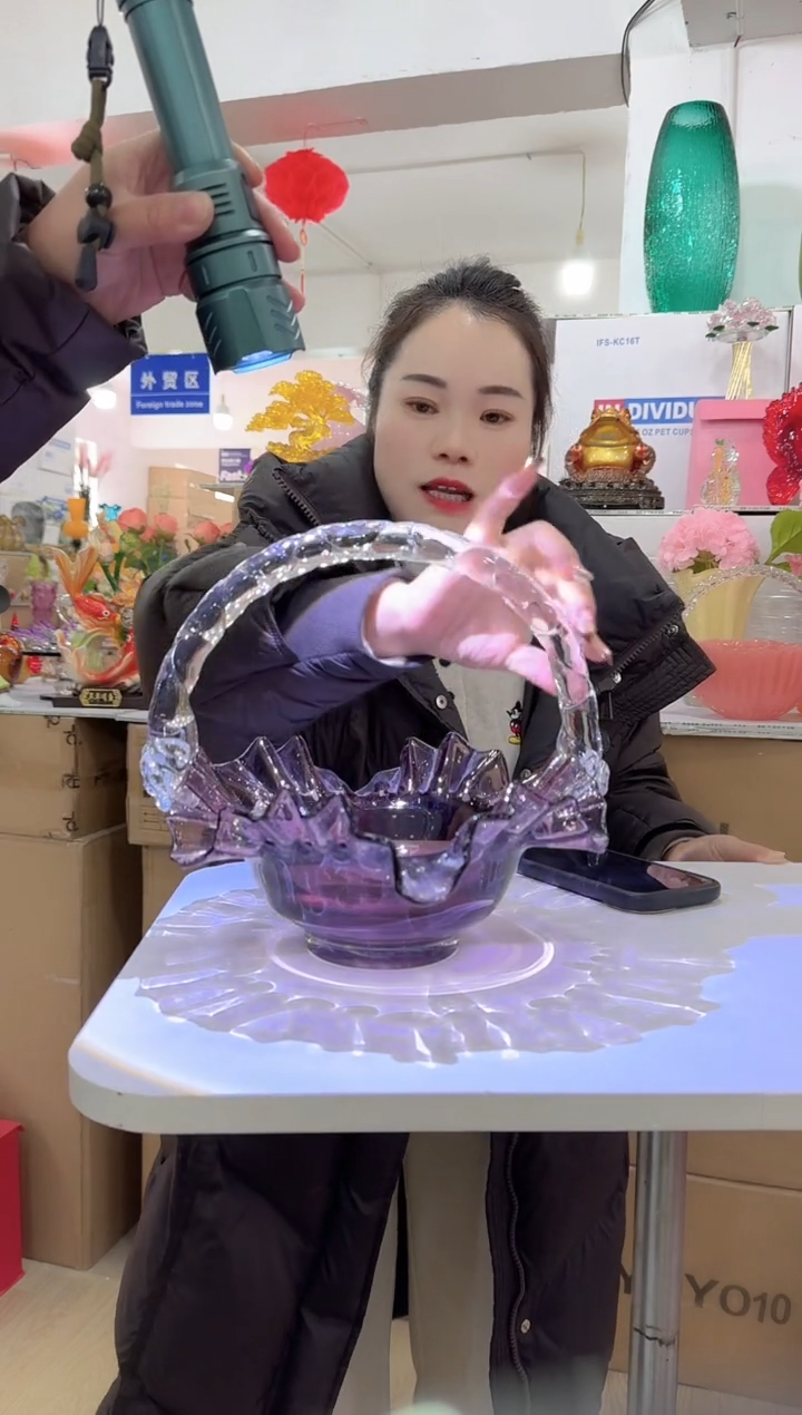 【闪购商品】无铅玻璃迪喜花器-g-早78