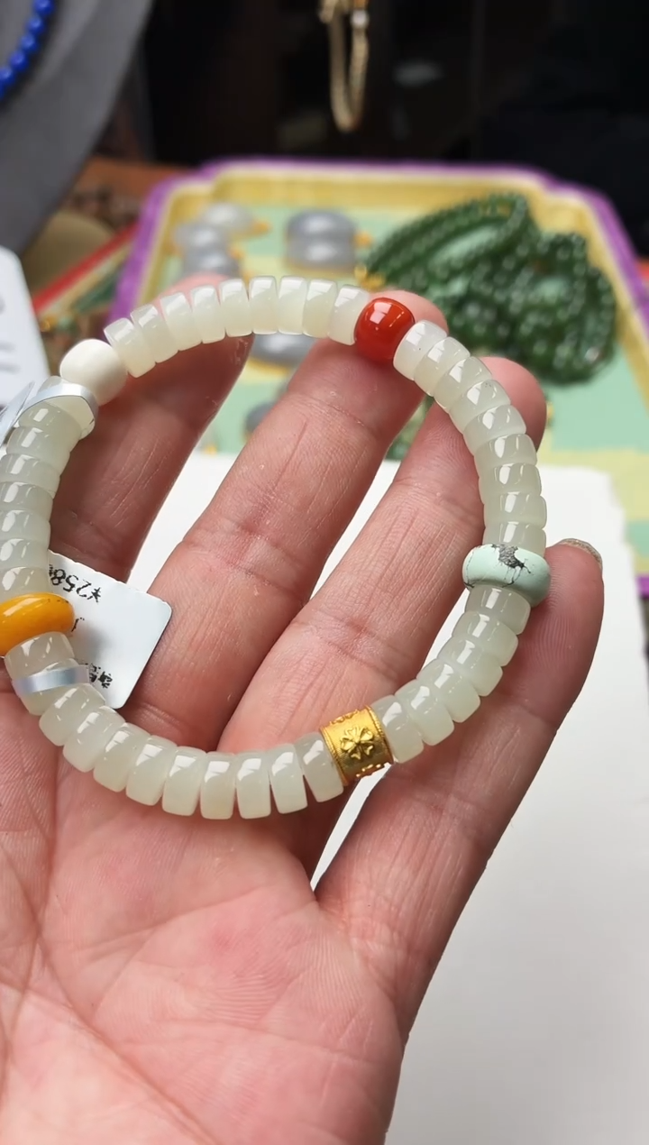 未镶嵌手串和田玉H90