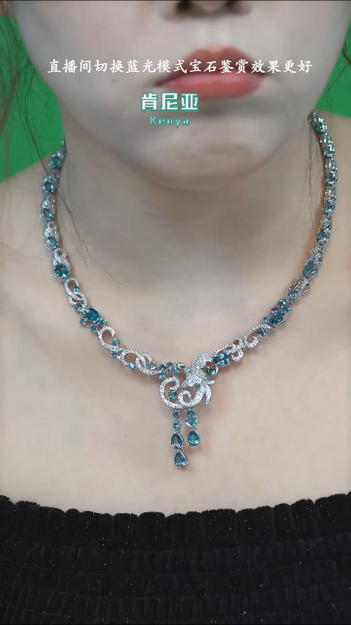 【闪购商品】托帕石颈饰银S925镶嵌托帕石项链-ZY-GDSTPD601