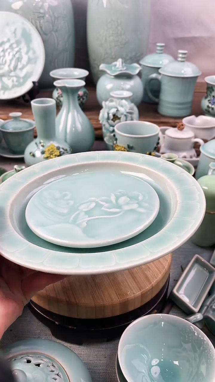 【闪购商品】纯手工 特价 微瑕 慧仙青瓷限时福利放漏