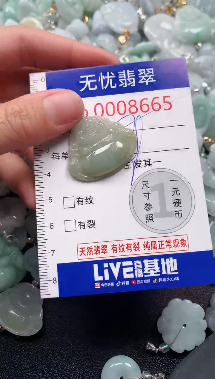 吊坠(不含链)未镶嵌翡翠8665