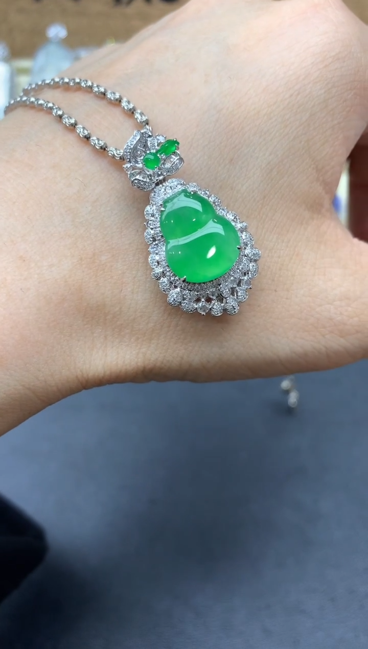 【闪购商品】翡翠颈饰18K金镶嵌562-中国好珍宝