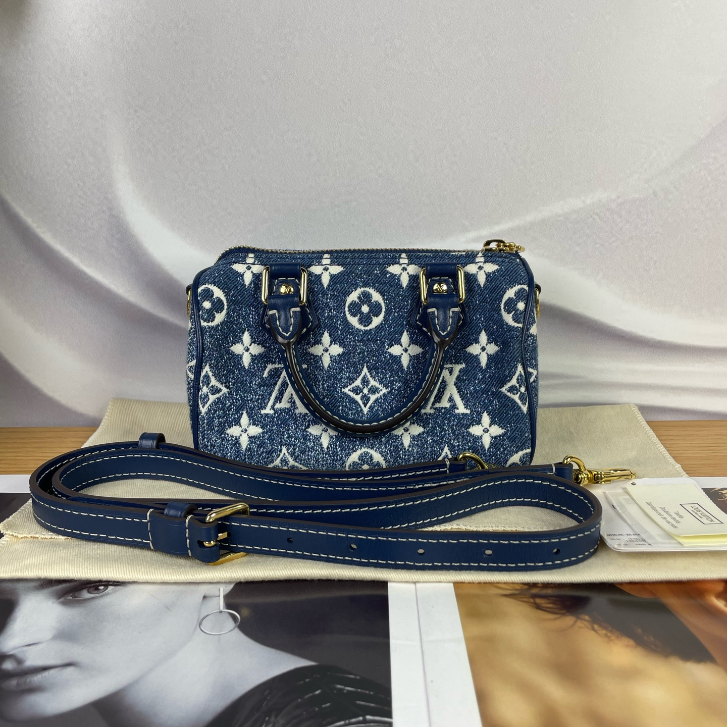 未使用 LouisVuitton/路易威登 speedy nano 单宁 芯片款肩包