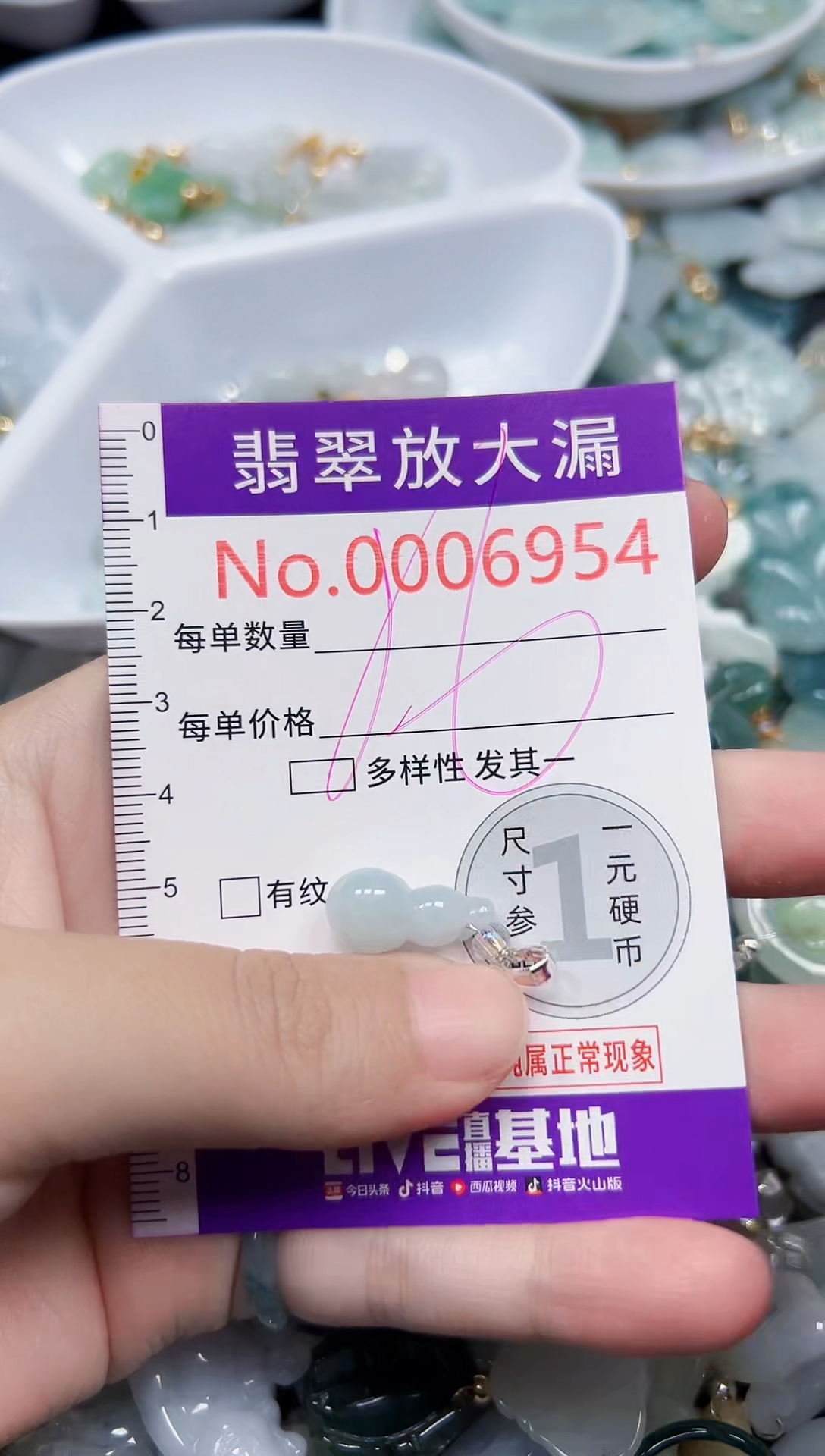 颈饰未镶嵌翡翠6954