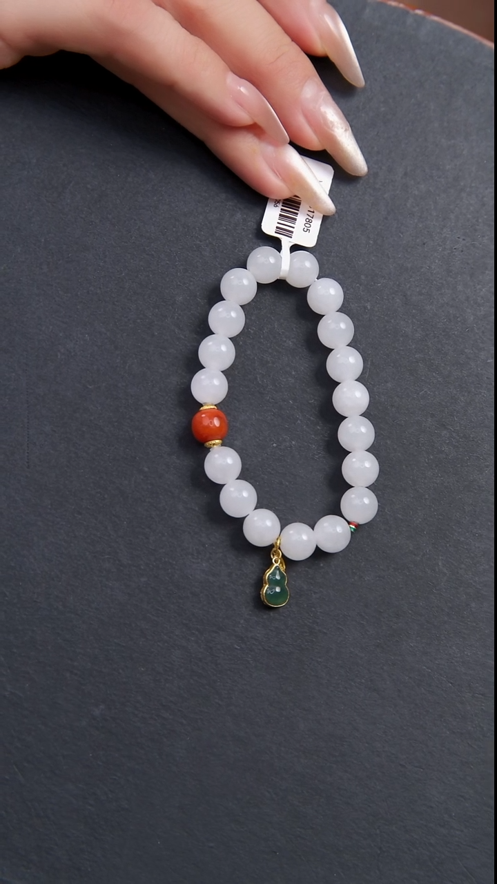 【闪购商品】和田玉手串未镶嵌天然和田白玉单圈手串