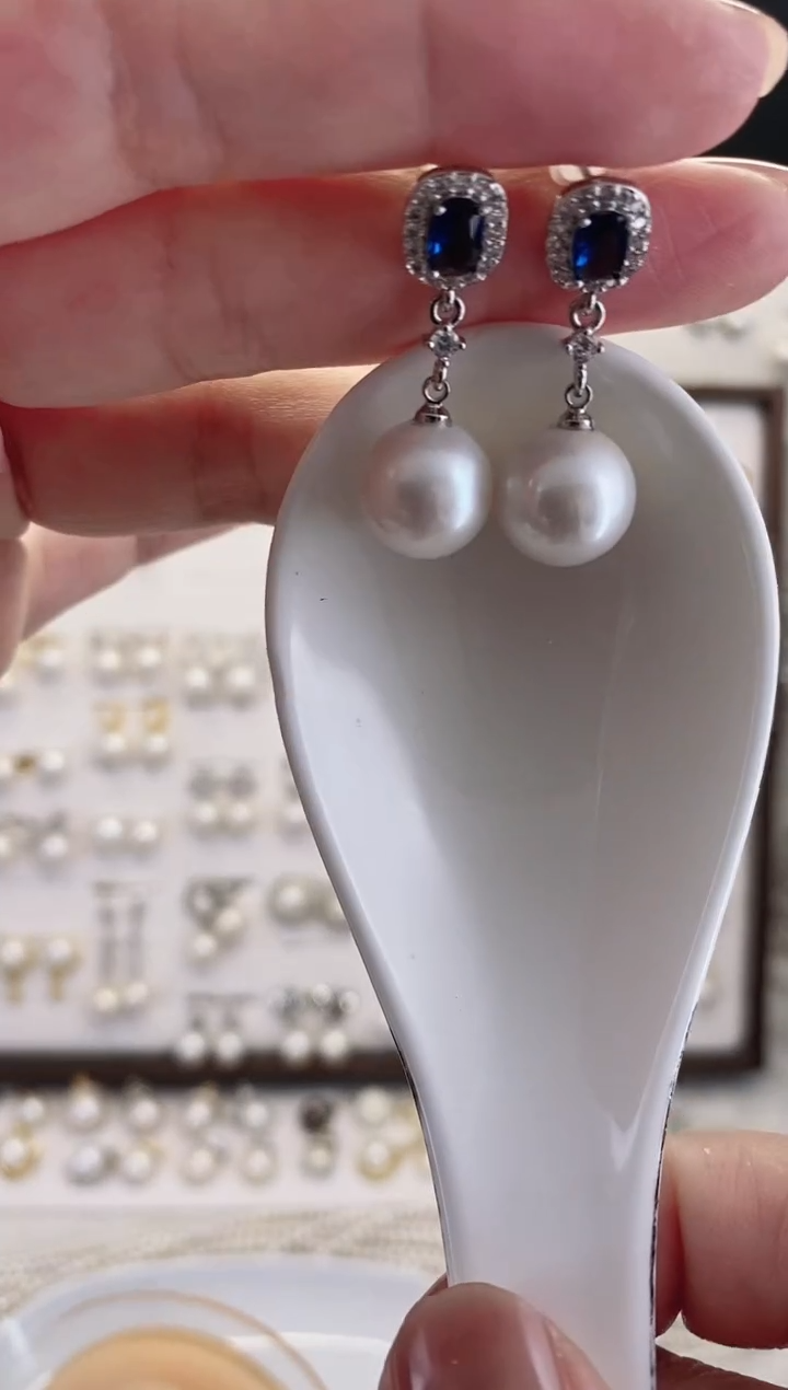 合金耳饰淡水珍珠40圆珠默认微瑕11.5mm