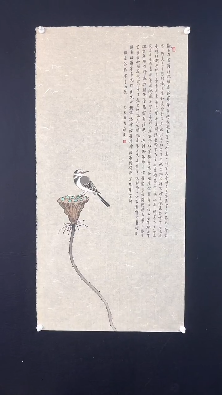 【闪购商品】国画绘画小鸟心经