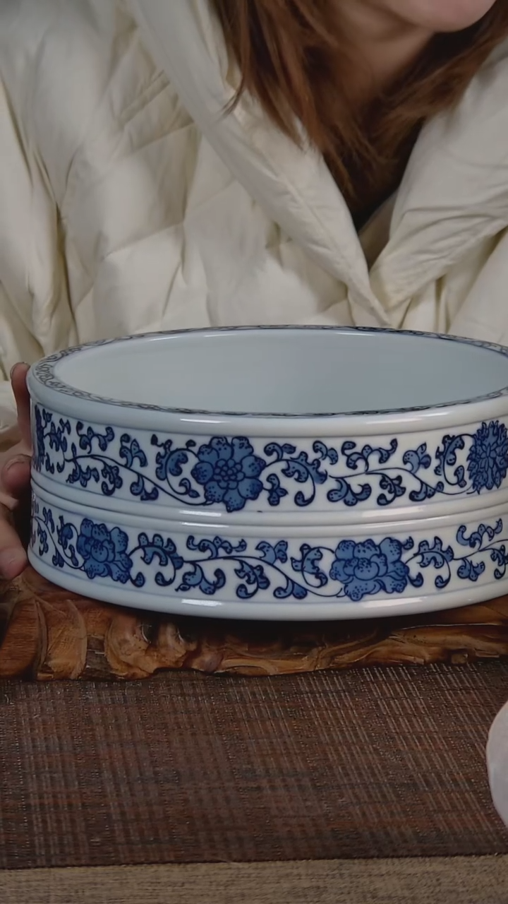 【闪购商品】折葵非器手工手绘缠枝莲竹节大水洗