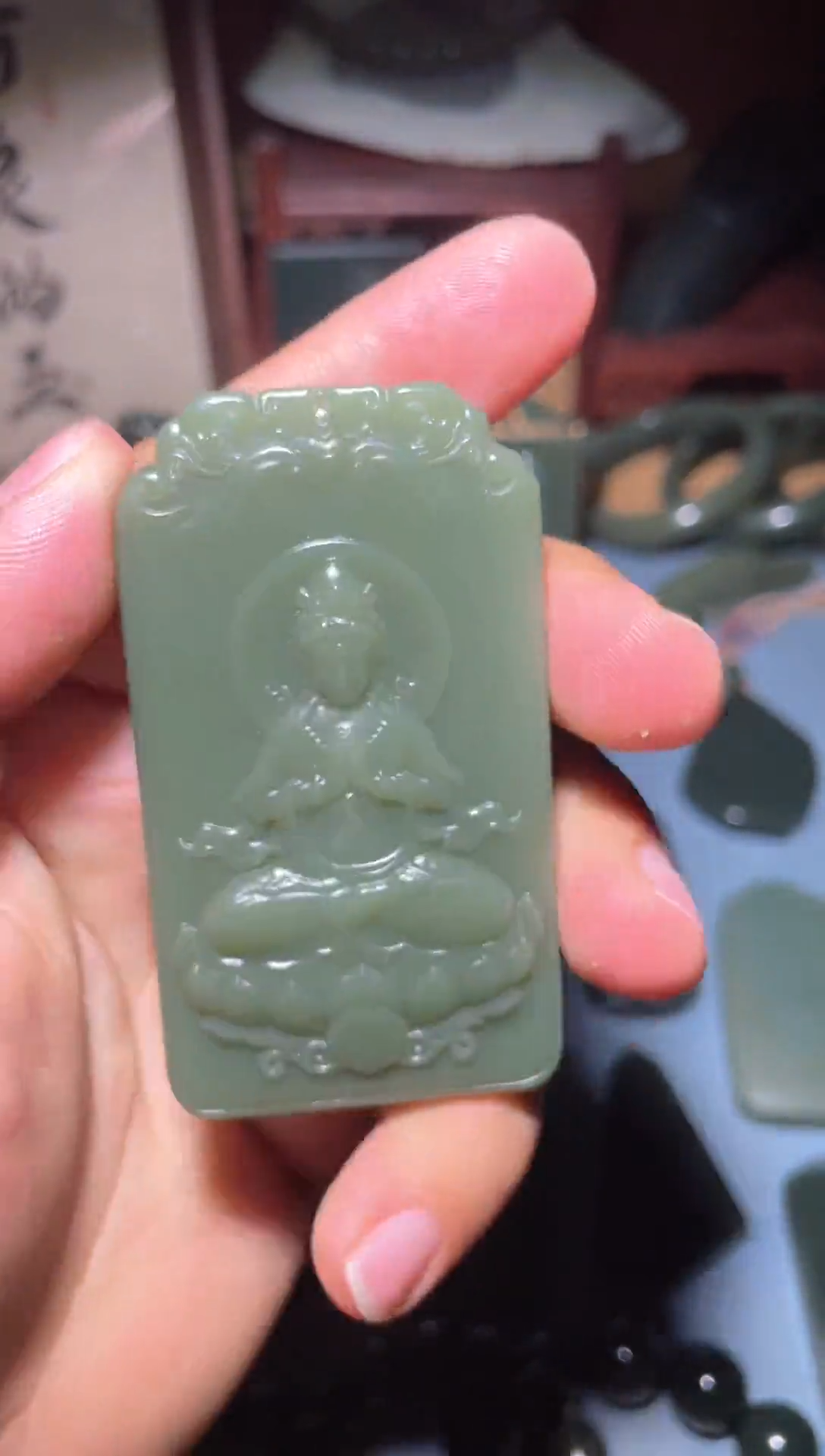 和田玉未镶嵌颈饰111