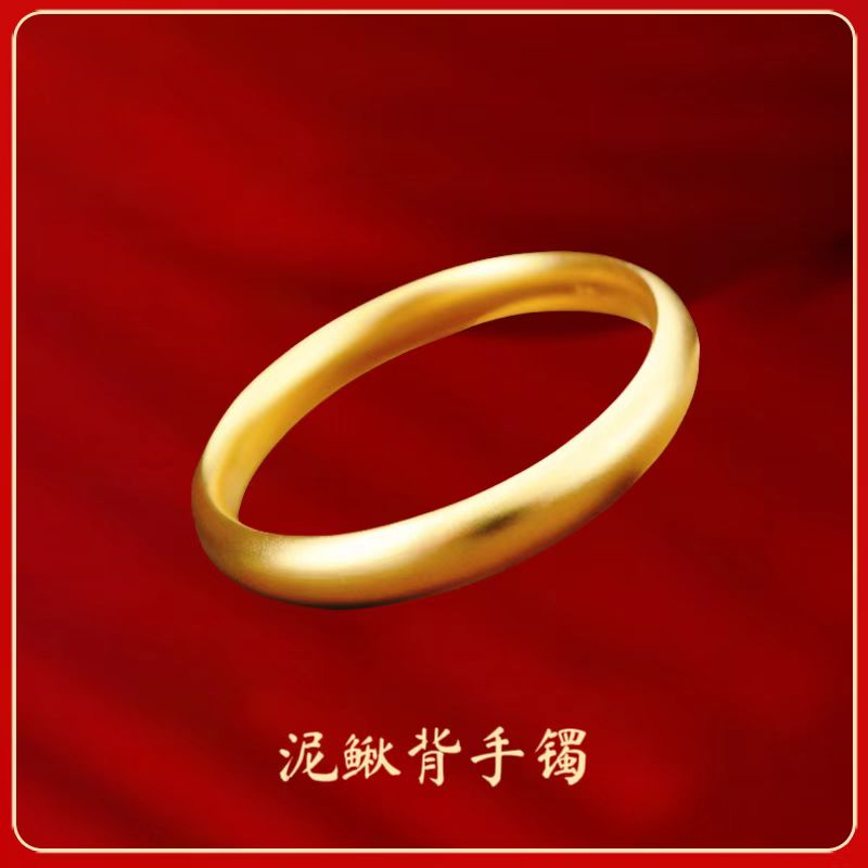 足银手镯 足银手镯【泥鳅背手镯】足银古法传承经典时尚