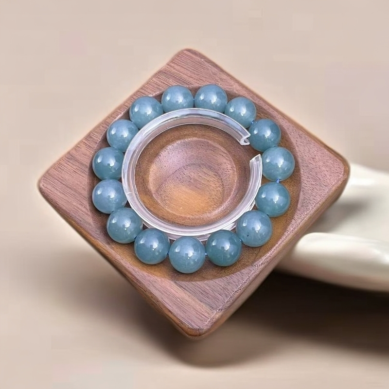 【佳玺壹店】067 天然玉石手串 且末蓝天空蓝14mm