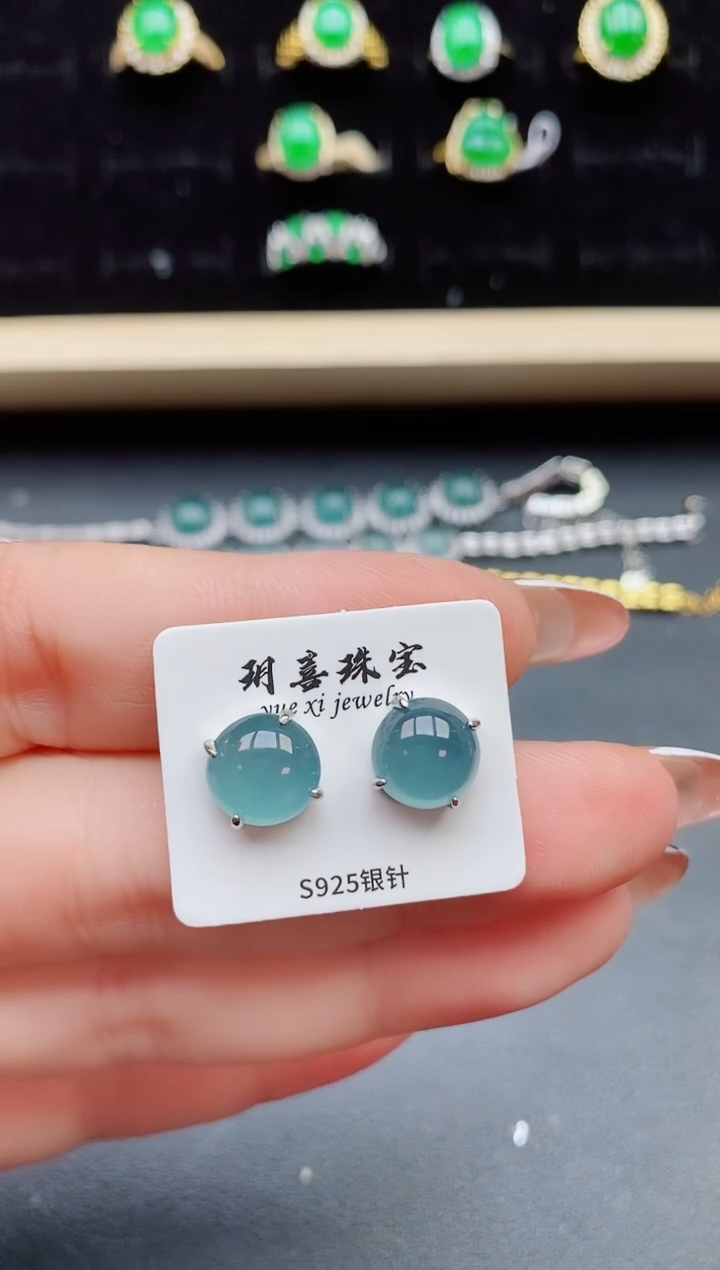 【闪购商品】翡翠戒指银S925镶嵌321321