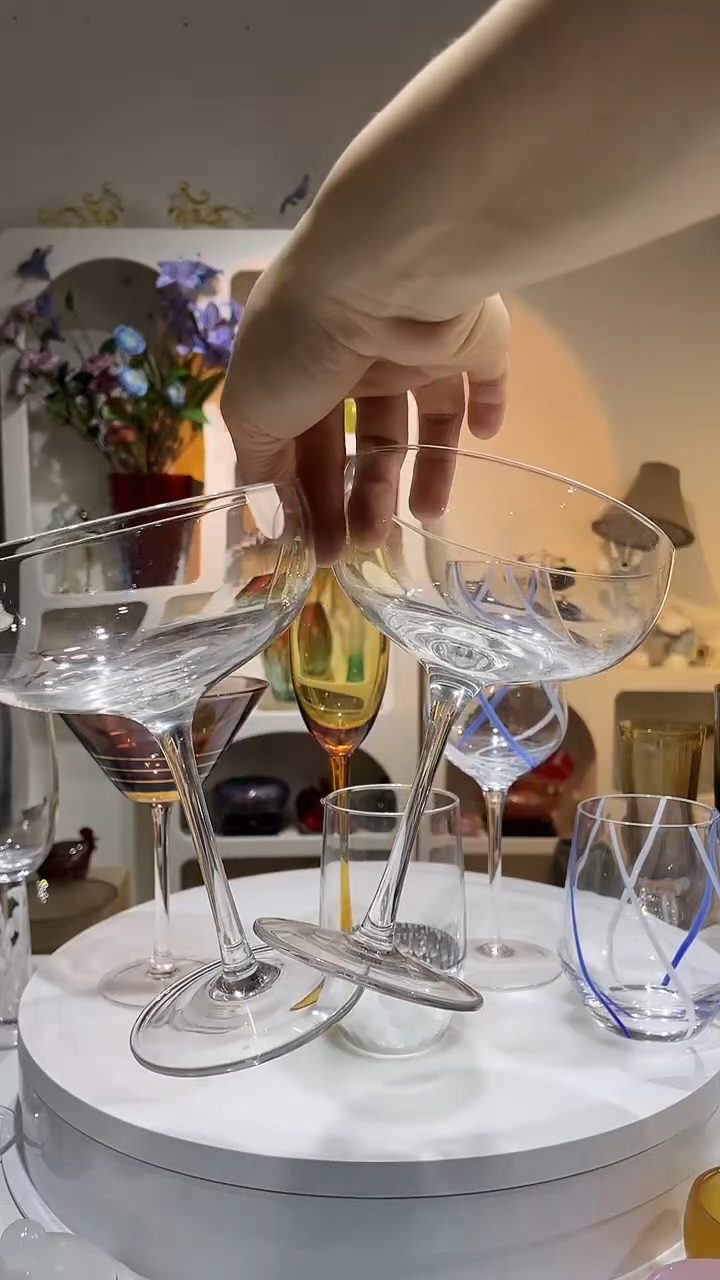 【闪购商品】水晶玻璃2只鸡尾酒杯