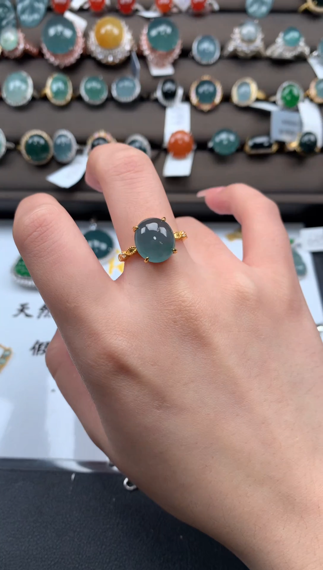 【闪购商品】翡翠戒指银S925镶嵌211511