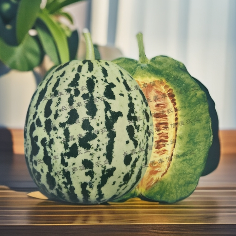 吉糖生花最新花皮耐裂品种深绿肉红瓤润香高糖露天大棚均可500粒