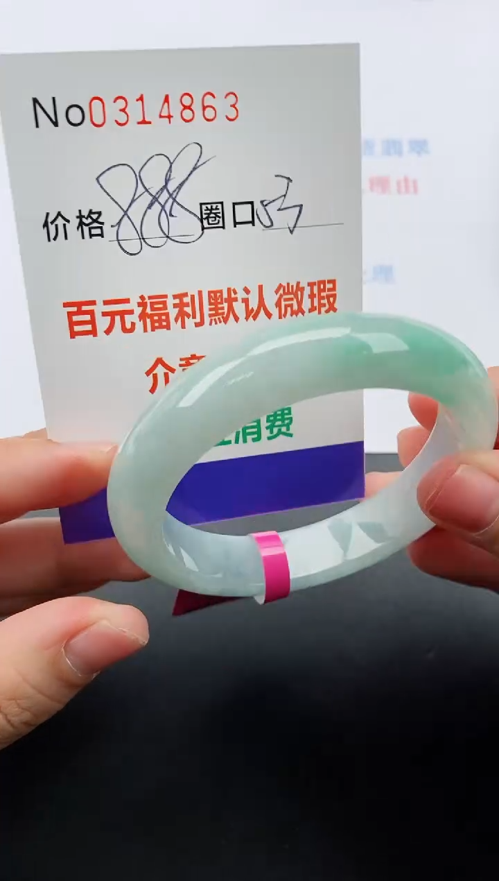 【闪购商品】翡翠手镯未镶嵌天然A货翡翠0314863