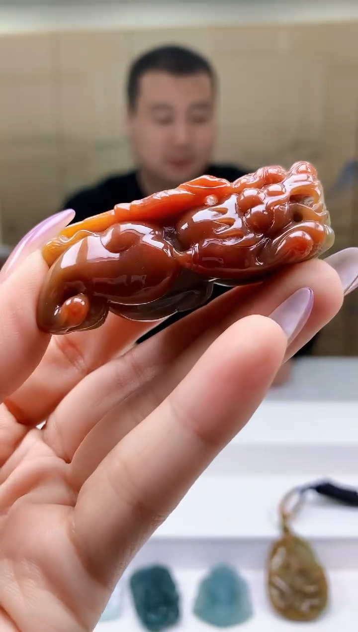定制翡翠未镶嵌4898ty-毛货挂件116