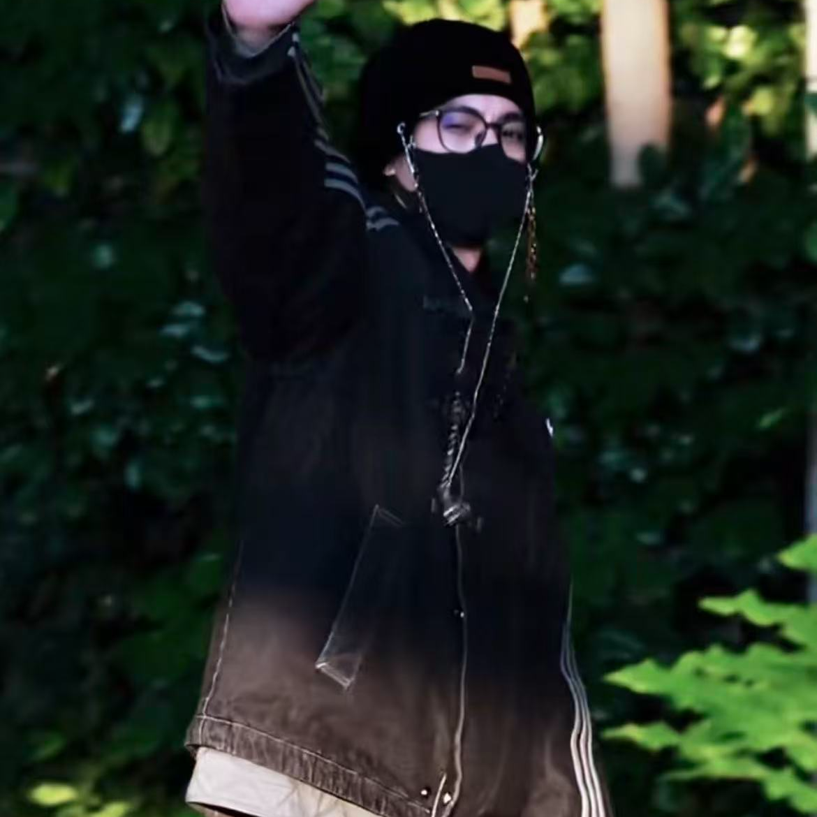 adidas三叶草 阿迪达斯新中式秋冬保暖梭织牛仔运动棉服 KR5066 Y