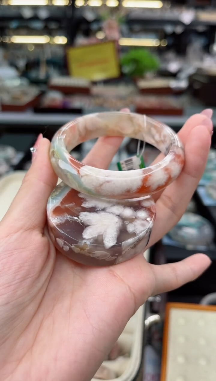 【闪购商品】石英质玉手镯未镶嵌53圈口（赠品镯心）S97105