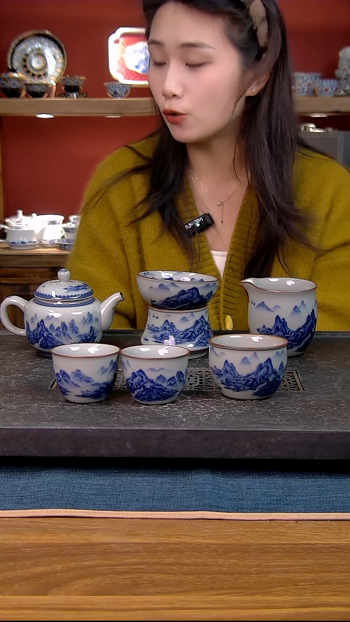 简装家用款6件套 老陶泥开片纹陶瓷茶具