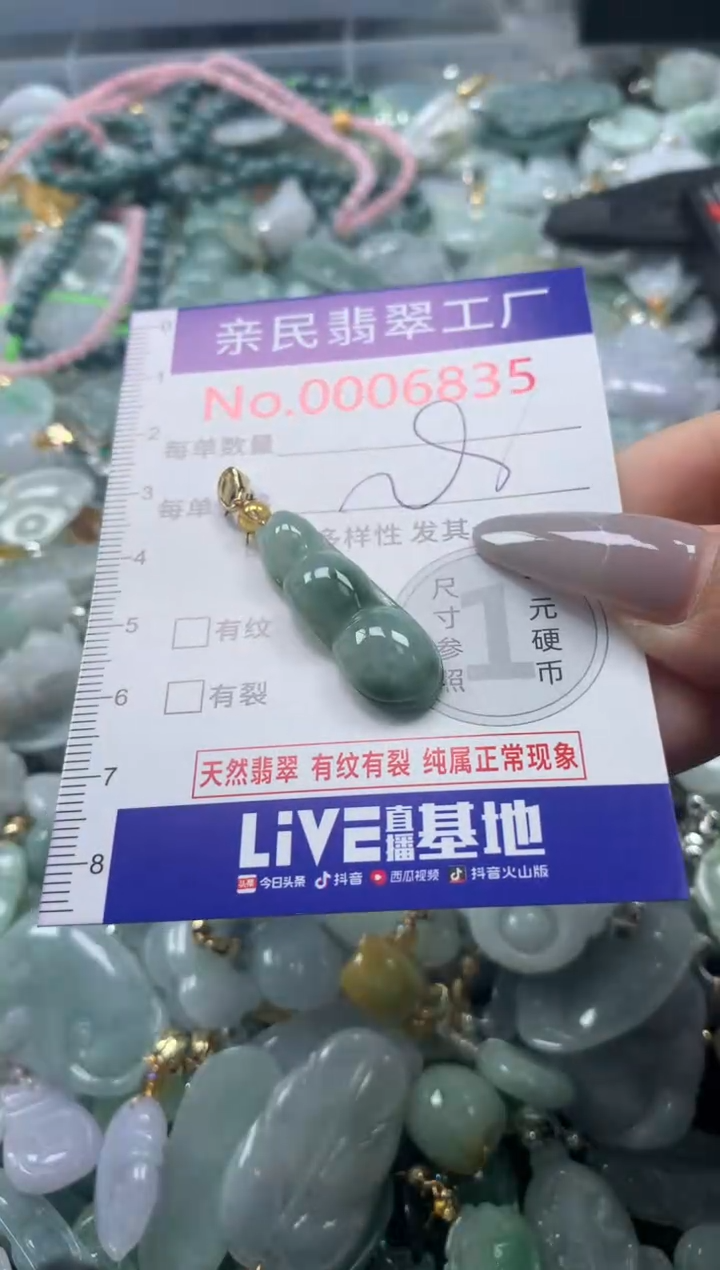 颈饰未镶嵌翡翠6835