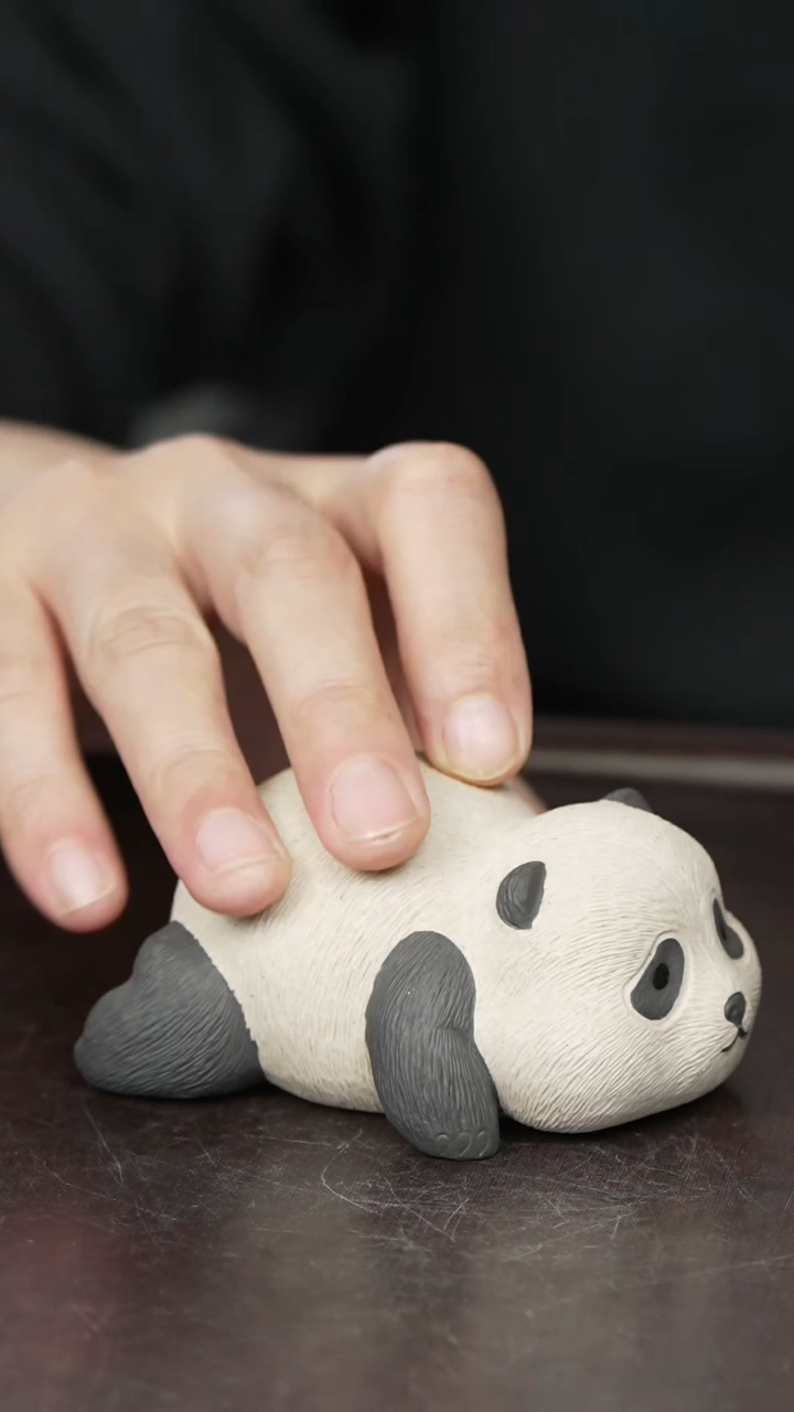 紫砂茶宠紫砂熊猫