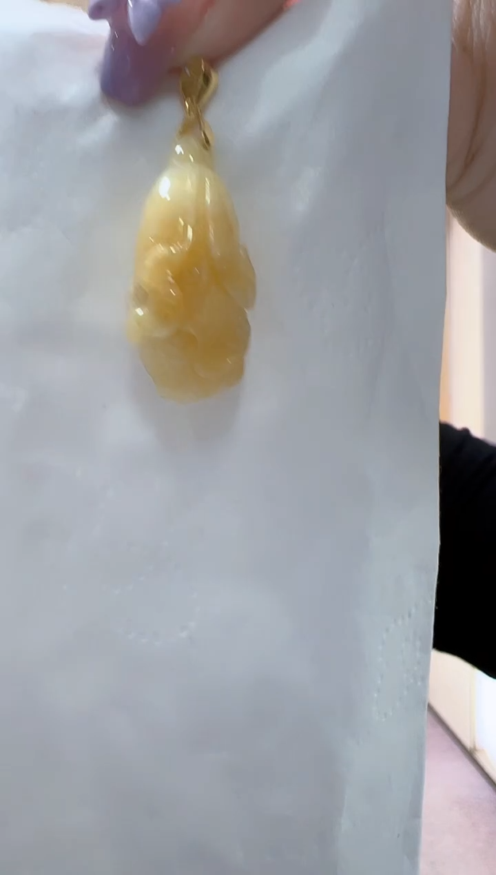 翡翠未镶嵌颈饰孤品白菜高27厚12