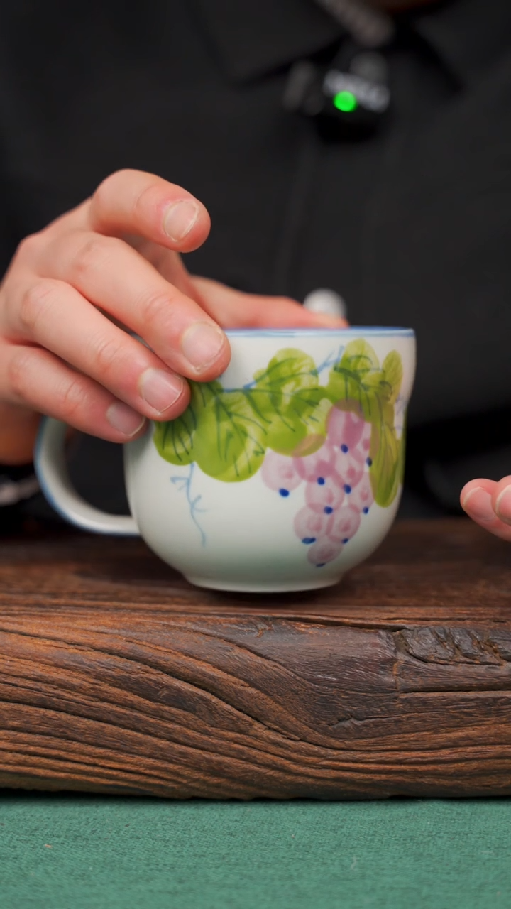 【闪购商品】瓷片73寻一缕瓷香杯釉下手工手绘瓷器