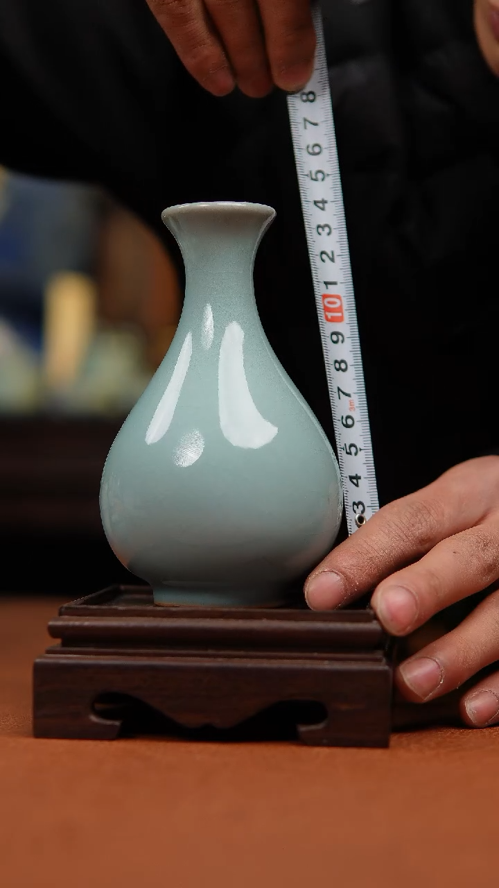 【闪购商品】瓷片原产地原矿天青玉壶春微瑕福利