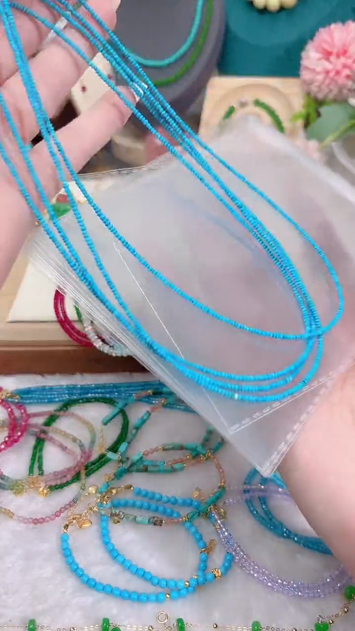 银S925镶嵌颈饰水晶算盘松99