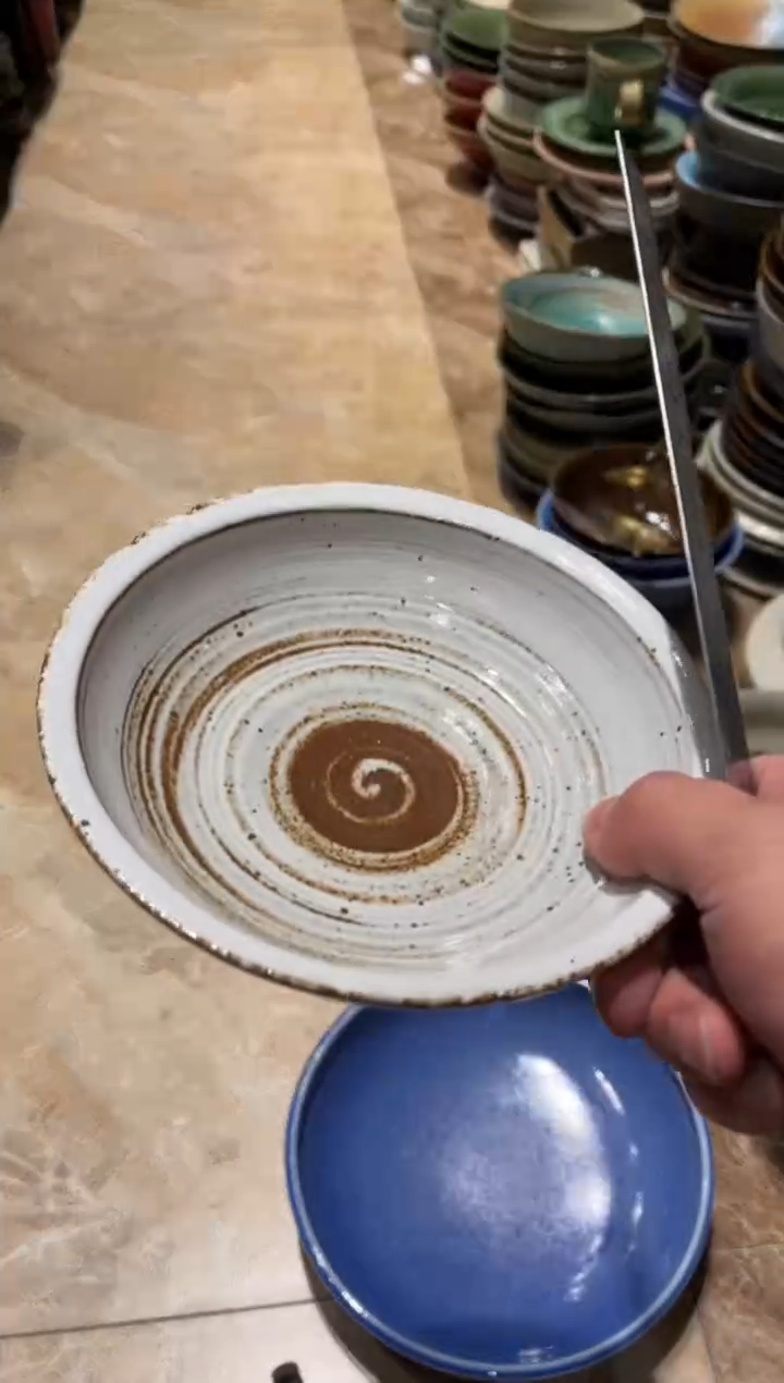 【闪购商品】瓷片386 白麻点厚边碗1个