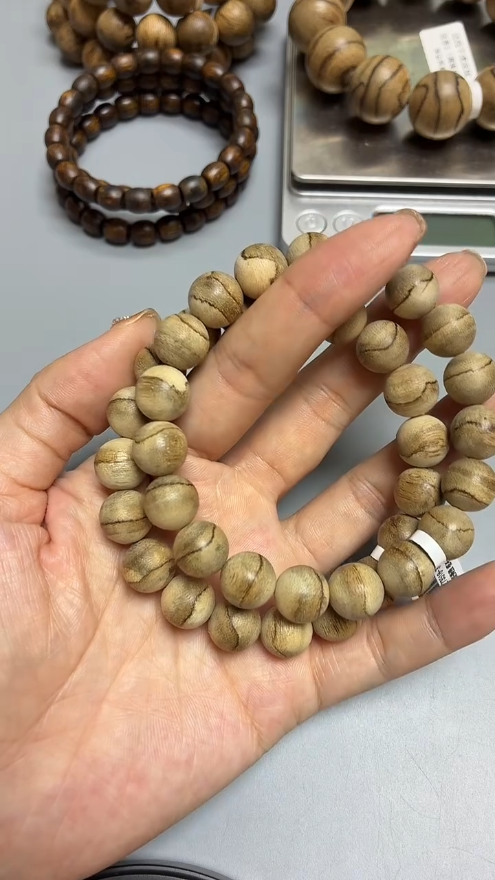 沉香手串达拉干圆珠单圈1.1+虎皮多样性发其一