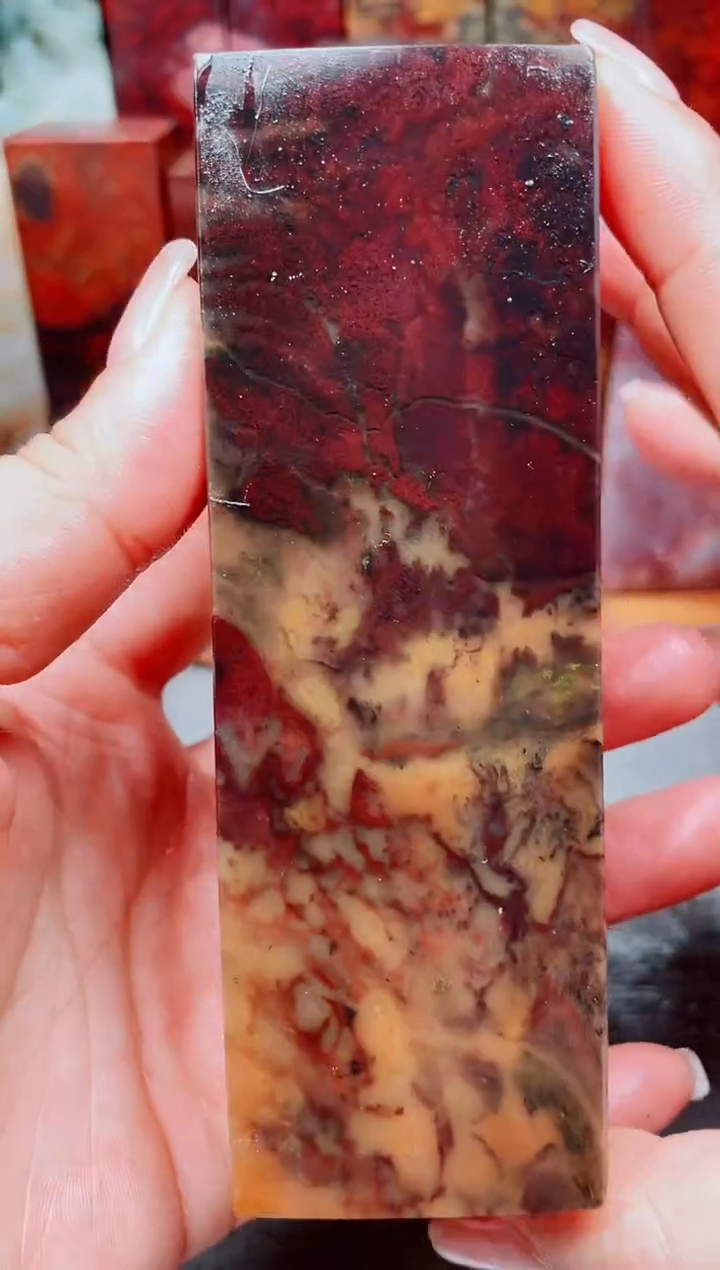 玉桂林鸡血玉素章5