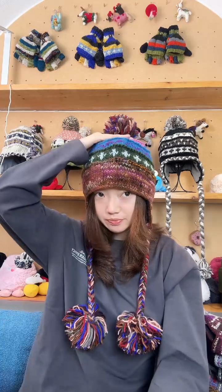 羊毛百分百纯手工帽子