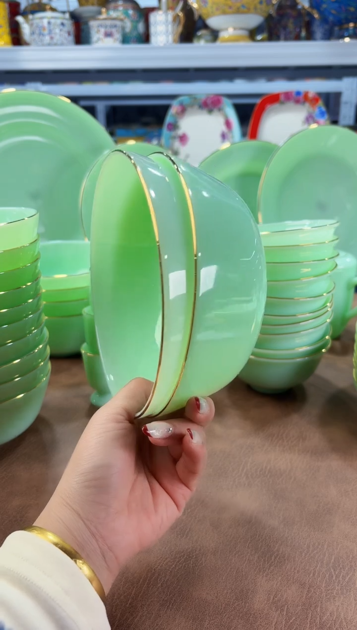 玉瓷6.5英寸面碗2个