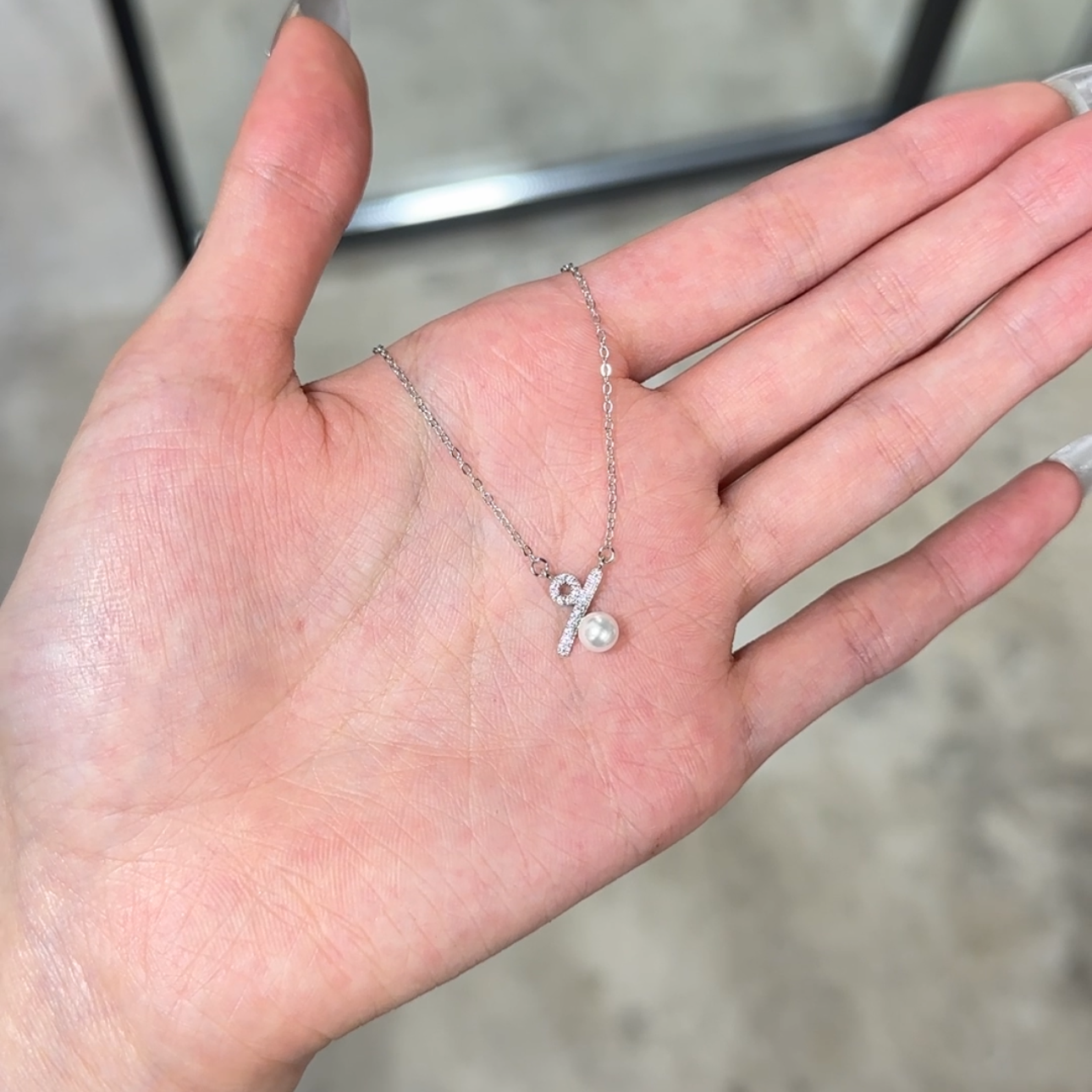 坠链均925银 银色S925百分比项链