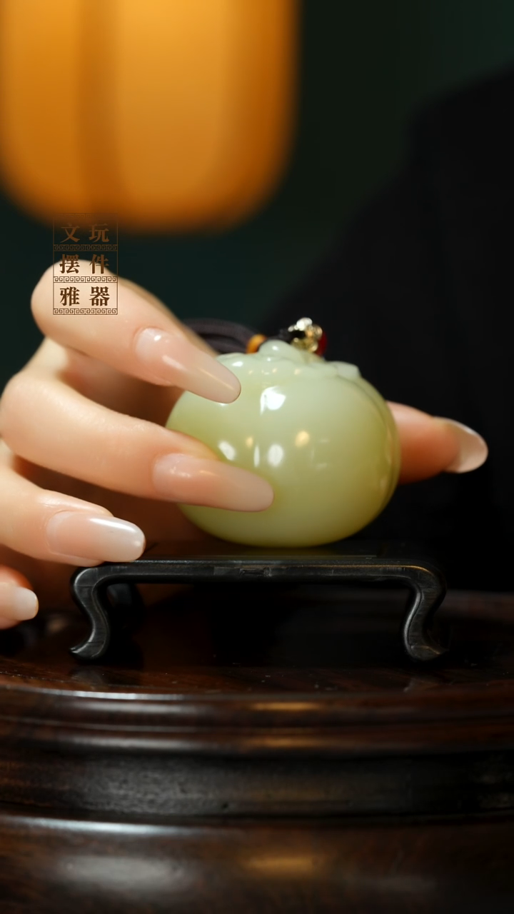 玉《事事如意》手把件摆件