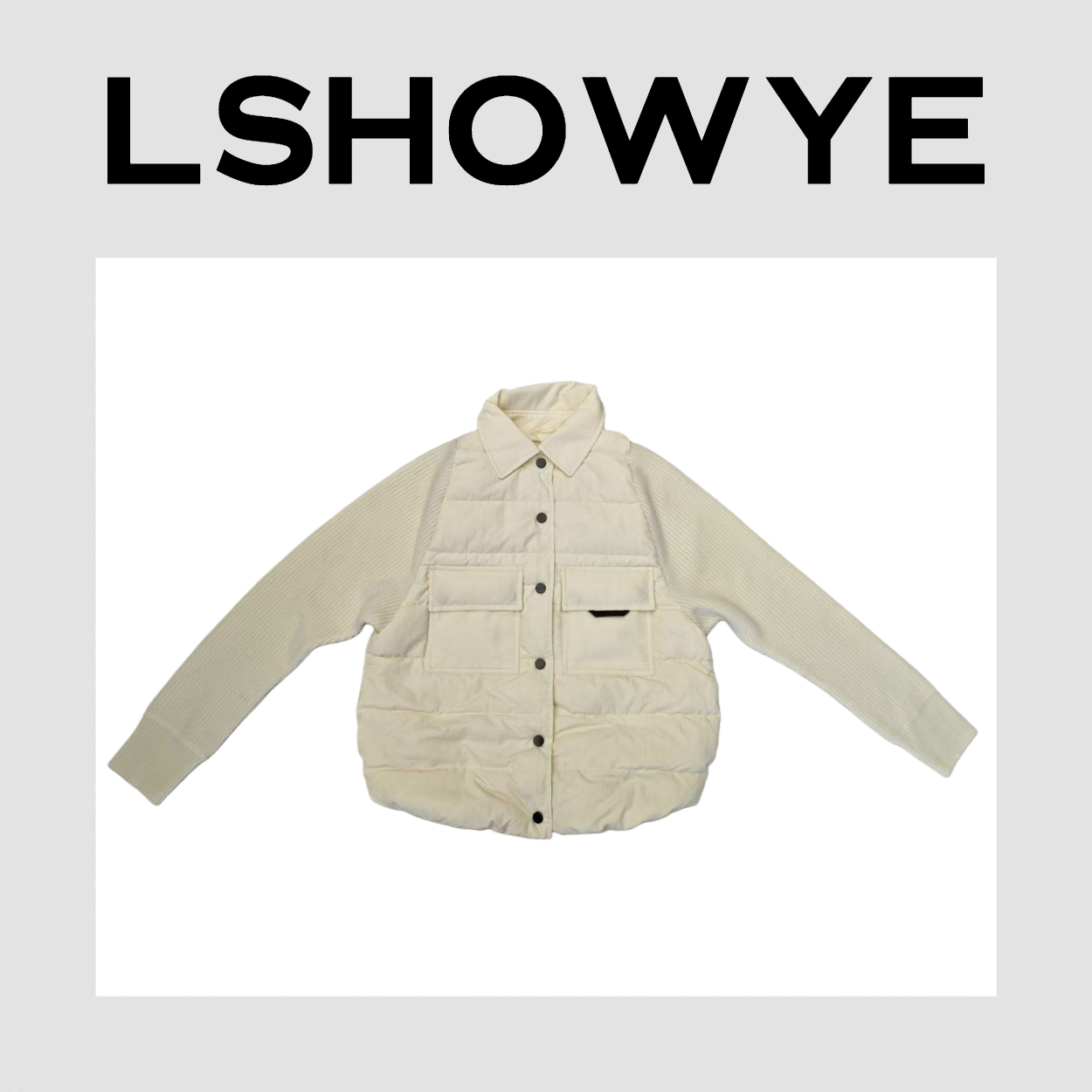LSHOWYE｜针织羊绒拼接羽绒服1611ZM
