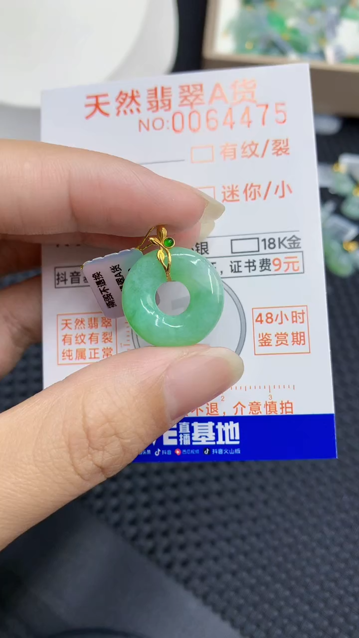 【闪购商品】翡翠颈饰18K金镶嵌            8