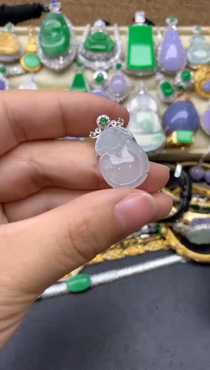 【闪购商品】翡翠颈饰18K金镶嵌120-中国好珍宝