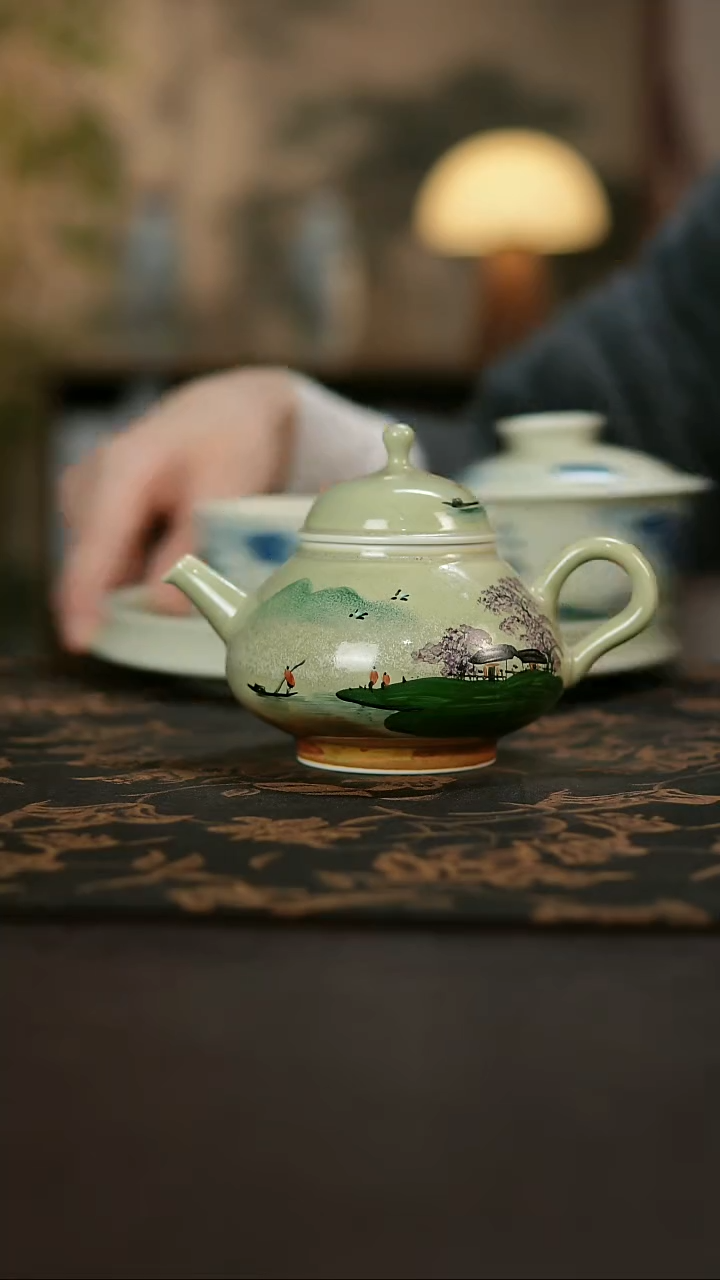 景德镇陶瓷杯碗柴烧多人