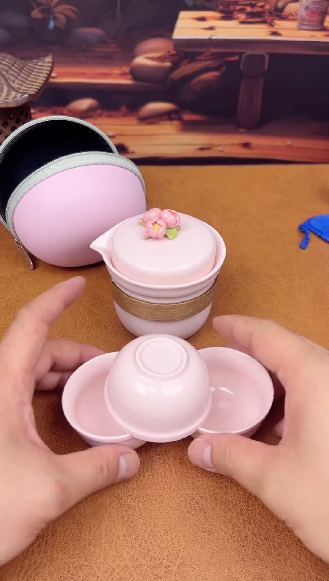 【闪购商品】陶瓷茶具摆件茶叶罐